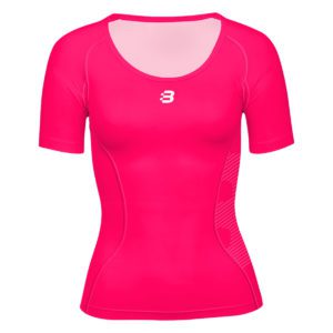 Ladies pink compression t-shirt