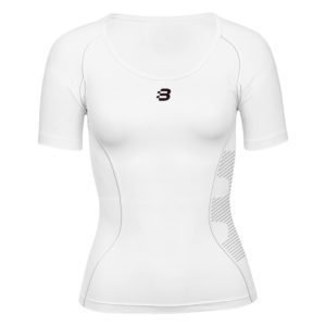 Ladies white compression t-shirt