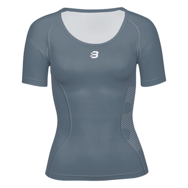 Ladies grey compression t-shirt