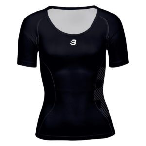 Ladies navy blue compression t-shirt