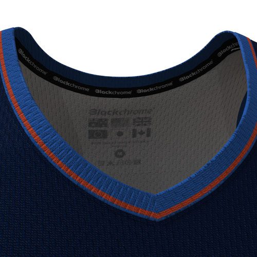 Custom Club Basketball Jersey - Front inside neck