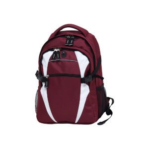 Spliced Zenith Backpack - BSPB - Maroon/White
