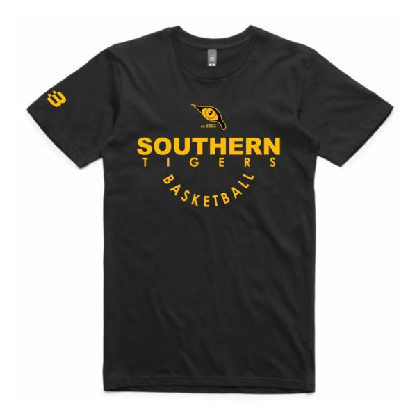 Southern Tigers Basketball Club - Mens Supporters T-Shirt (Black) - OS1774