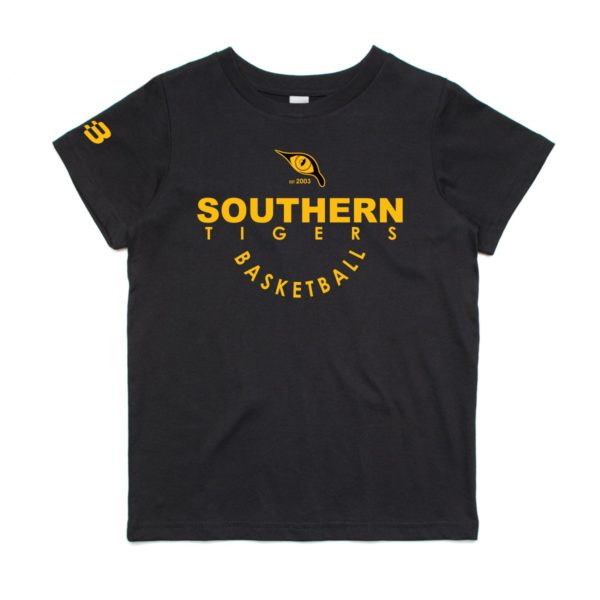 Southern Tigers Basketball Club - Unisex Youth Supporters T-Shirt (Black) - OS1777
