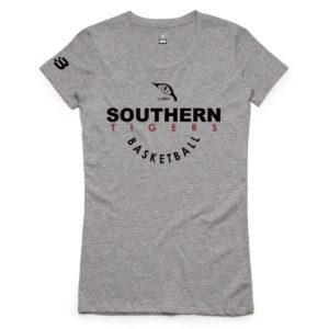 Southern Tigers Basketball Club - Womens Supporters T-Shirt (Grey) - OS1780