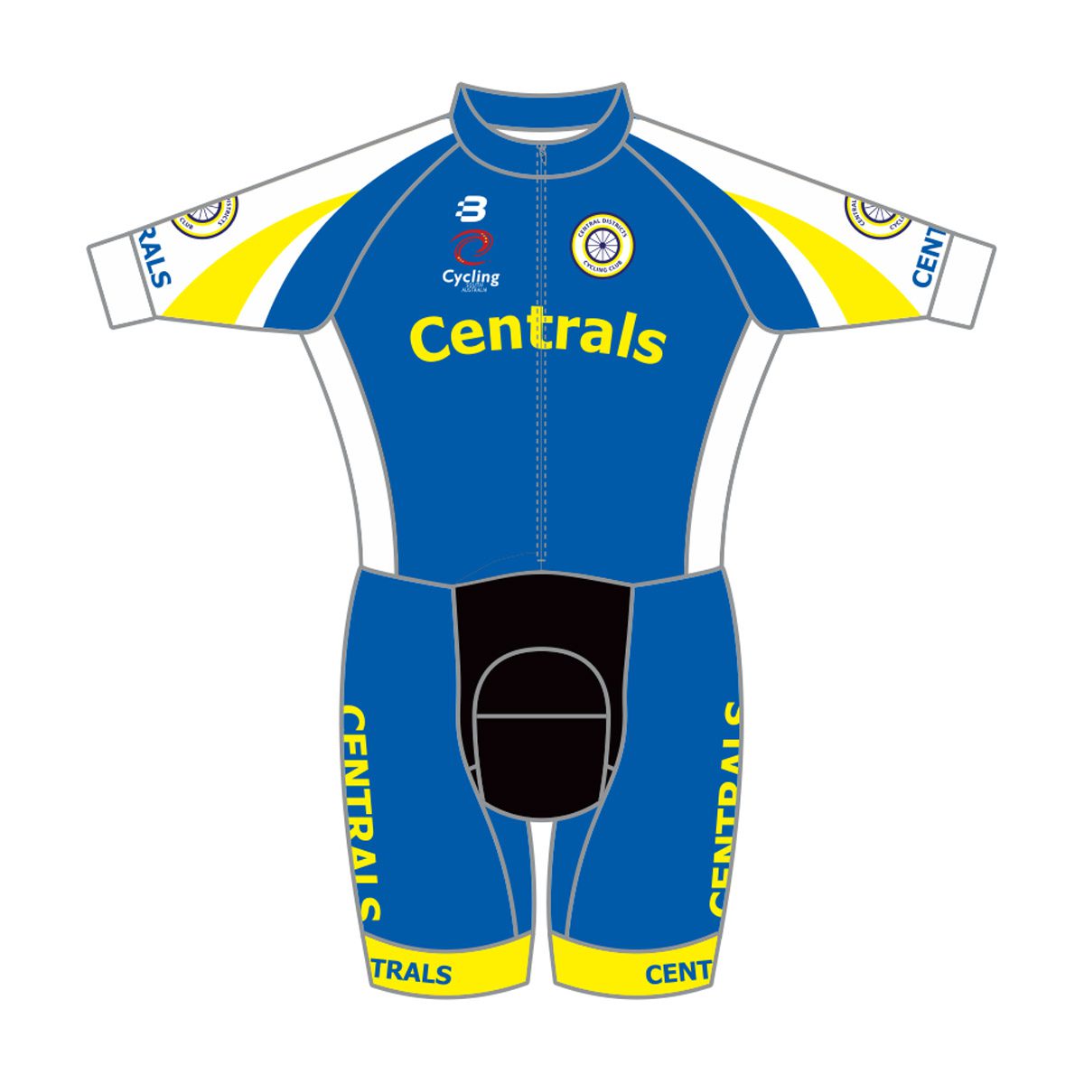 Download Central Districts Cycling Club - Time Trial Suit - Mens ...