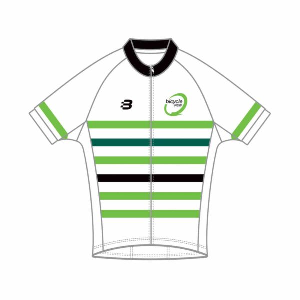 Bicycle NSW - Men's Pro Fit Jersey - White