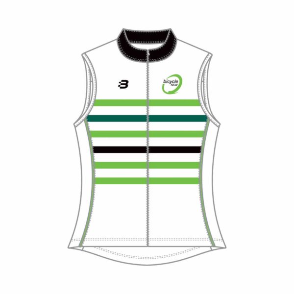 Bicycle NSW - Women's Performance Fit Gilet - White