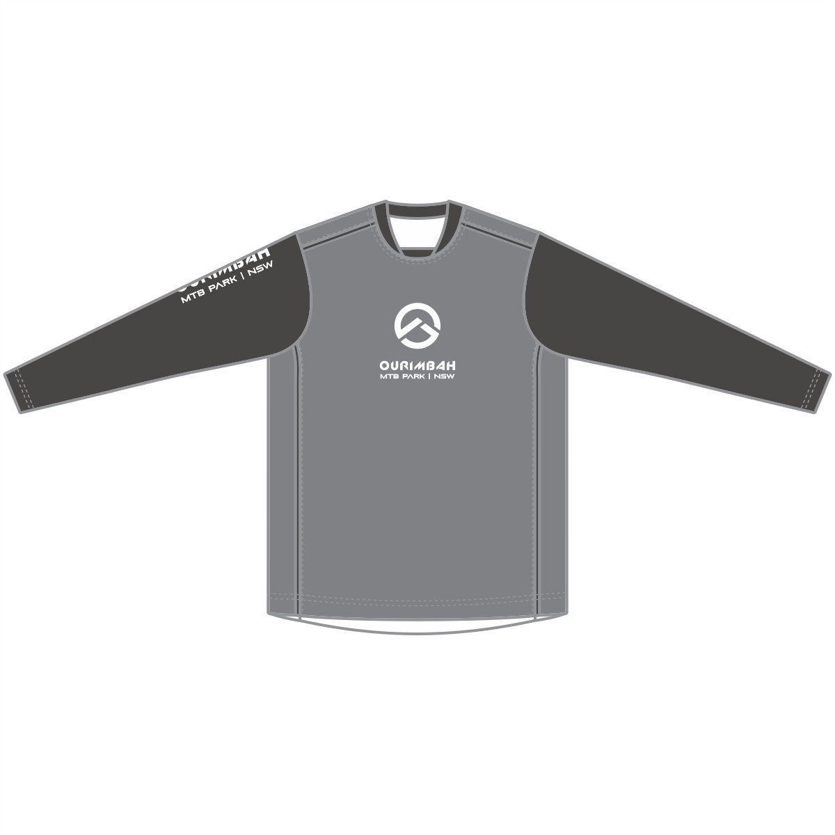 black long sleeve cycling jersey