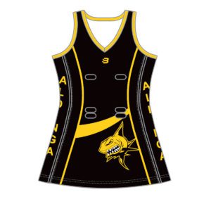 VL84912 - aldinga netball club - adult dress - standard length - front