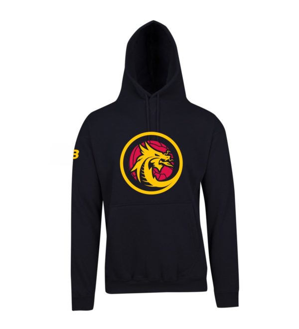 OS3180 - southern dragons - hoodie - navy - mens front