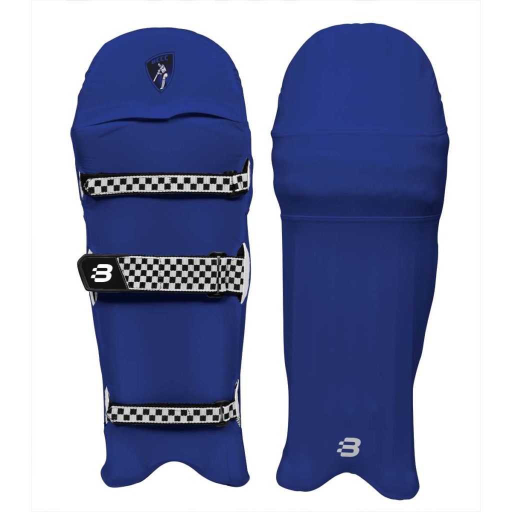 Custom Cricket Pad Covers - Match any Colour - Royal Blue Sample