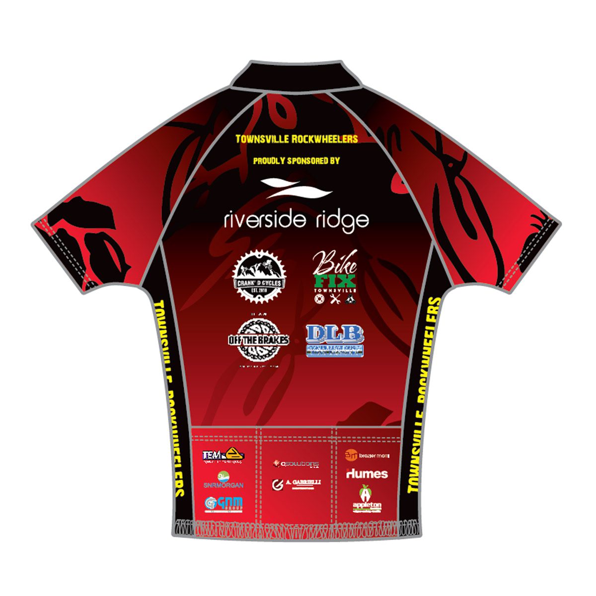 Townsville Rockwheelers MTB - Unisex Performance Fit Cycling Jersey ...