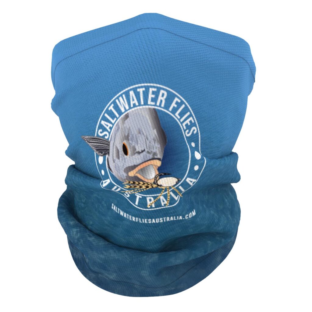 Custom Fishing Apparel - Saltwater Example - Neck Protection - Any Design, Any Colour - Add Your Logo - Front