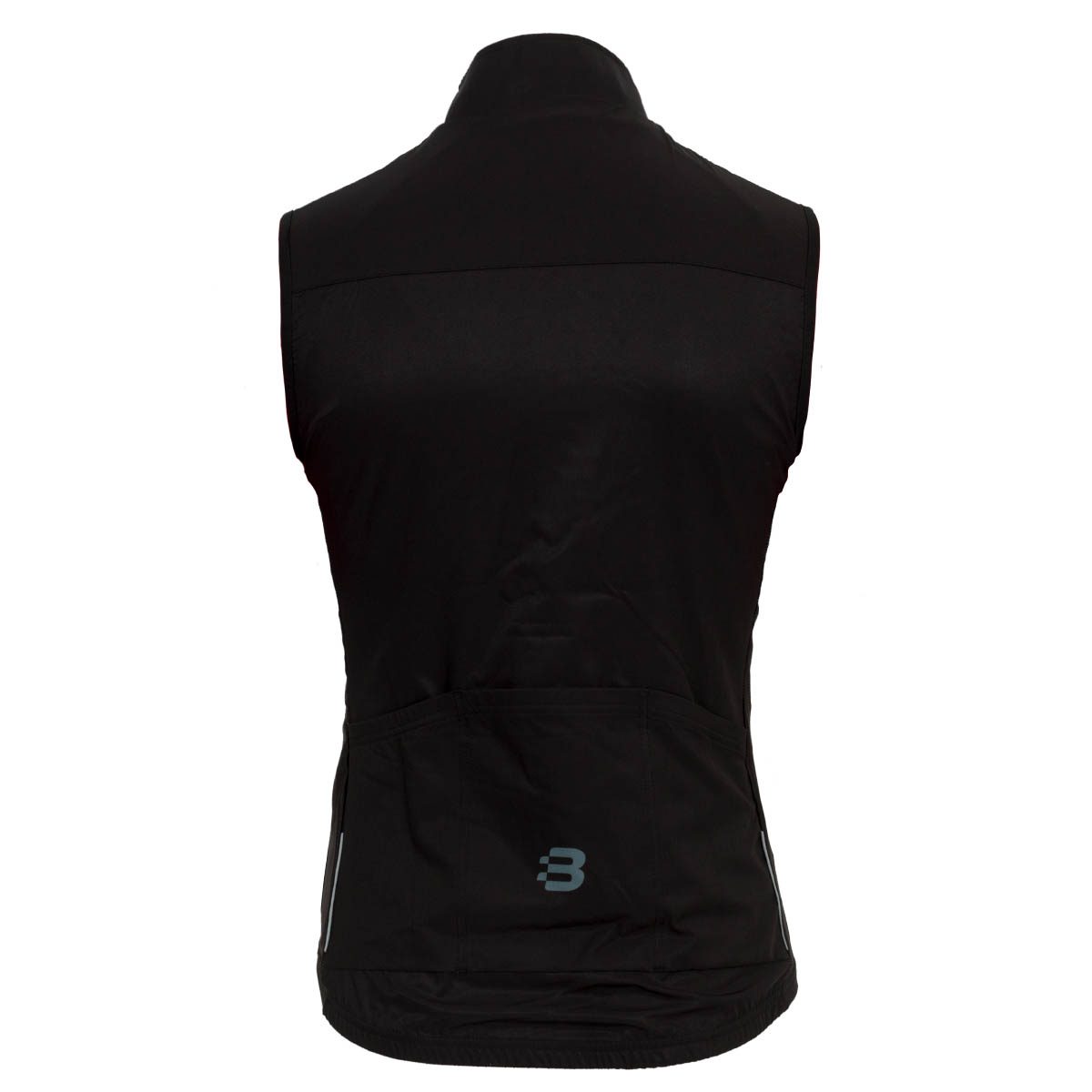 black cycling gilet