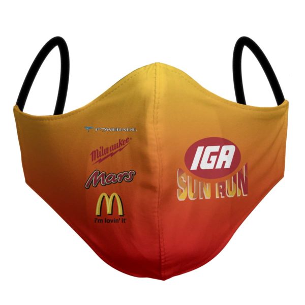 Custom Athletics Apparel - Athletics & Running Club Example - Face Mask - Any Design, Any Colour - Add Your Logo - Front