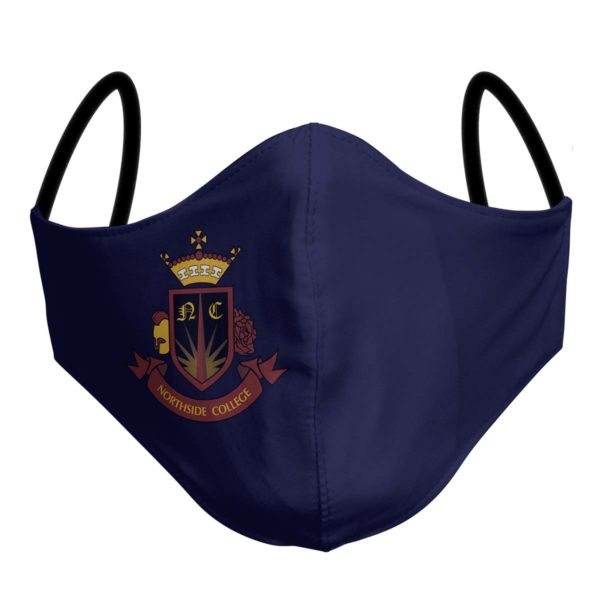 Custom School Apparel - Northside School Example - Face Mask - Any Design, Any Colour - Add Your Logo - Front