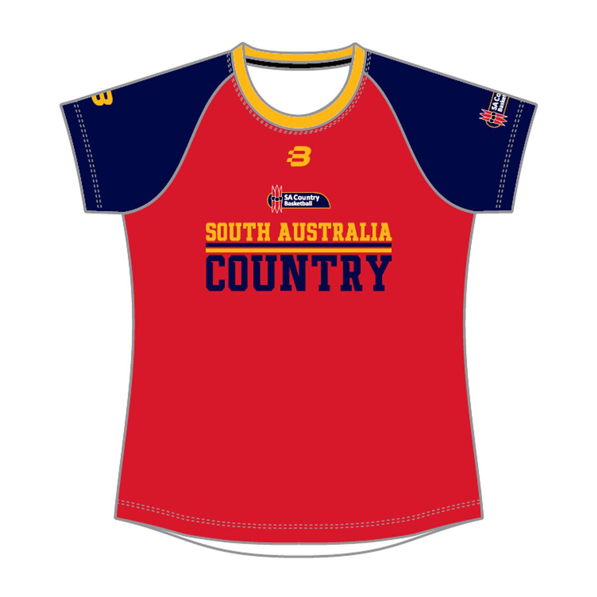 Download SA Country Basketball - Women's Warmup Tee - Blackchrome