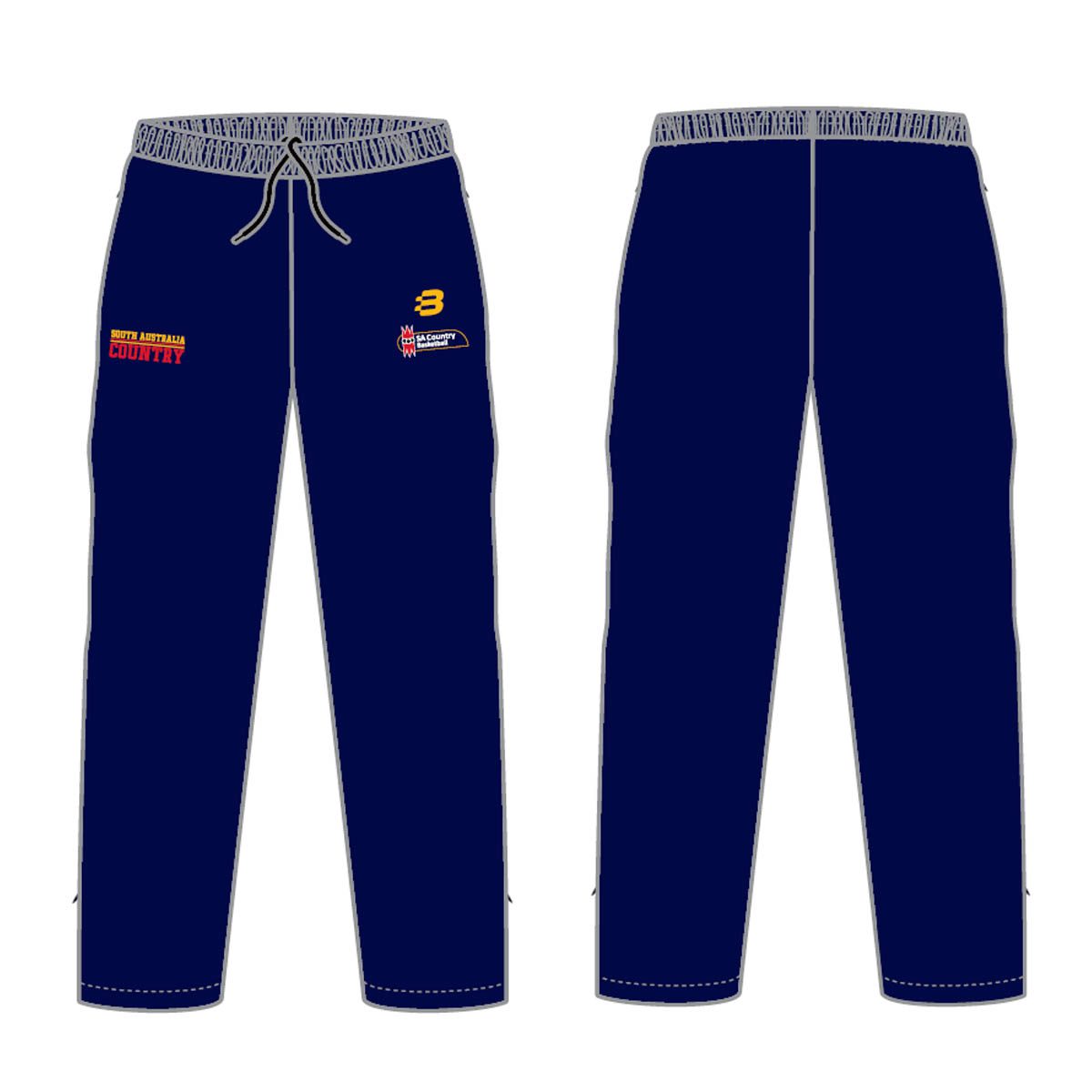 SA Country Basketball - Youth Tracksuit Pants - Blackchrome