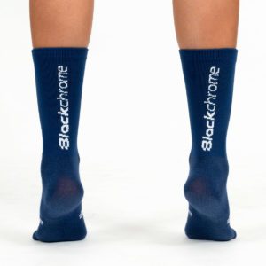 OS3611 - Blackchrome Collection 2021 - Navy Knitted Cycling Socks - adult - back