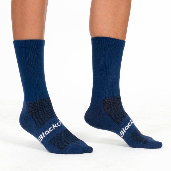 OS3611 - Blackchrome Collection 2021 - Navy Knitted Cycling Socks - adult - front