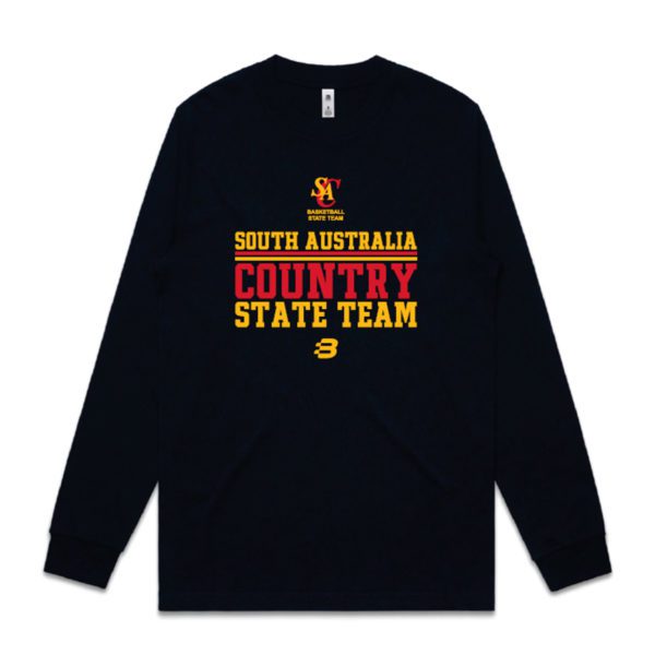 OS3740 - basketball SA SPP Player - long sleeve t-shirt - navy - adult