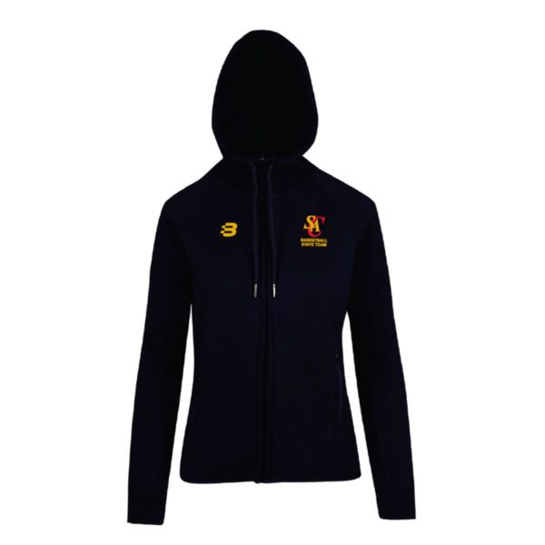 OS3772 - basketball SA SPP Player - zipped hoodie - navy - womens - adult