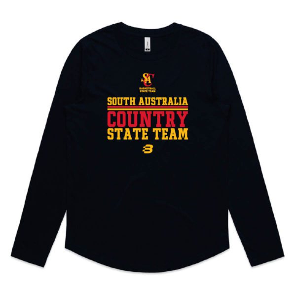 OS3773 - basketball SA SPP Player - long sleeve t-shirt - navy - womens - adult