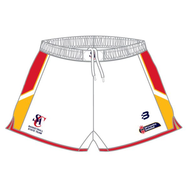 SA Country Basketball - White- Womens Basketball Shorts