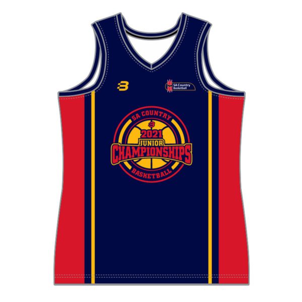 VL89185 - SA Country Basketball Juniors Championships 2021 - 6197 - mens basketball jersey - front