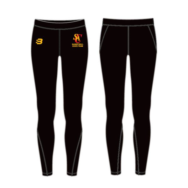 COOLOMG Basketball Pants with Knee Pads Kids 3/4 Compression Tights Black L  : Amazon.in: Clothing & Accessories