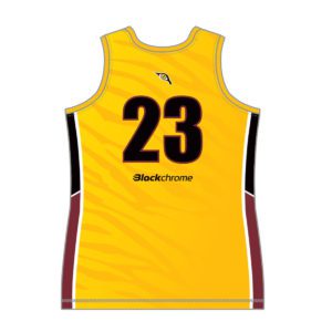 VL89530 - southern tigers - 6238 - v neck reversible basketball singlet - mens - adult - back 2