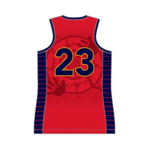 VL89822 - basketball sa - 6246 - v neck basketball singlet - womens - adult(curves)_back