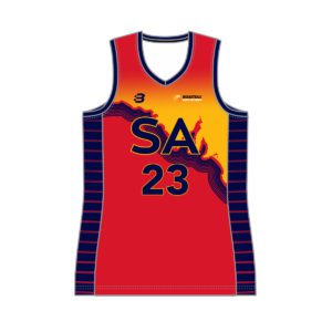 VL89822 - basketball sa - 6246 - v neck basketball singlet - womens - adult(curves)_front