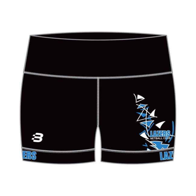 Lazers Netball Club - Elite Boyleg Briefs- Women's Adult - Blackchrome