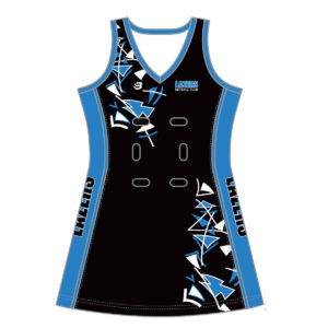 VL90184 - lazers netball club - 6206 - netball dress extended length - womens - adult_front