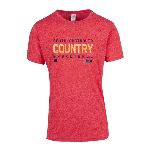 SA COUNTRY BASKETBALL - GENERAL SUPPORTER - HEATHER RED TSHIRT - MENS