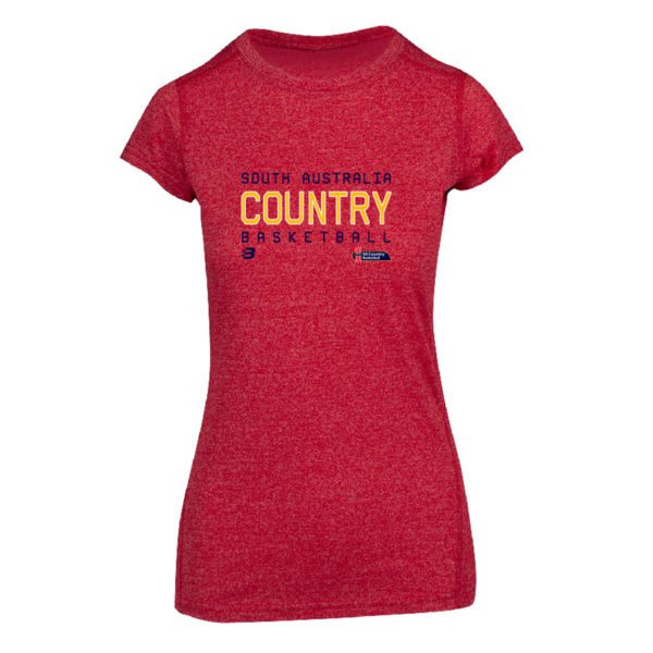 SA COUNTRY BASKETBALL - GENERAL SUPPORTER - HEATHER RED TSHIRT - WOMENS