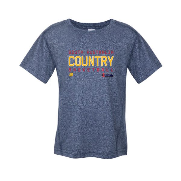 SA COUNTRY BASKETBALL - GENERAL SUPPORTER - HEATHER NAVY TSHIRT - YOUTH