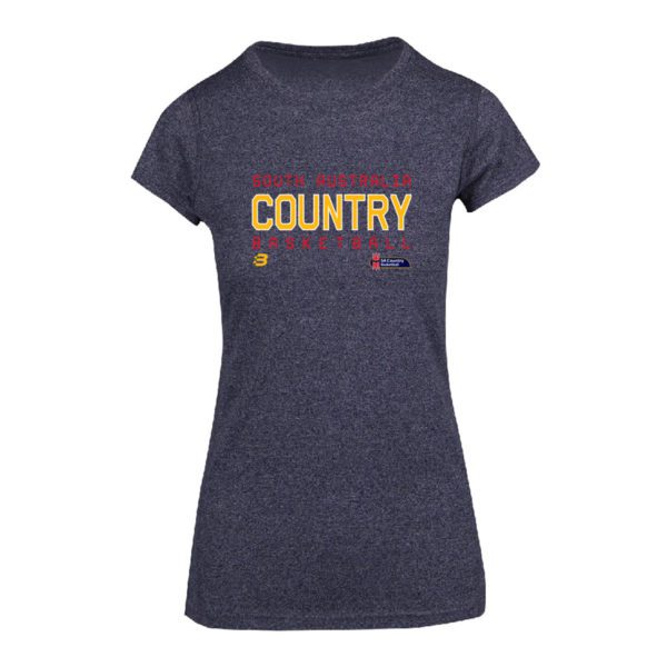 SA COUNTRY BASKETBALL - COACHES MERCHANDISE - HEATHER NAVY TSHIRT - WOMENS