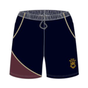 CS0305 - Loxton High School - PE Shorts mens - front