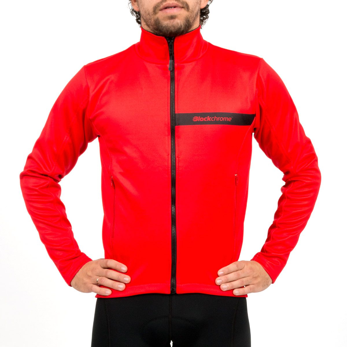 MEN'S - CYCLING JACKET - RED - Blackchrome