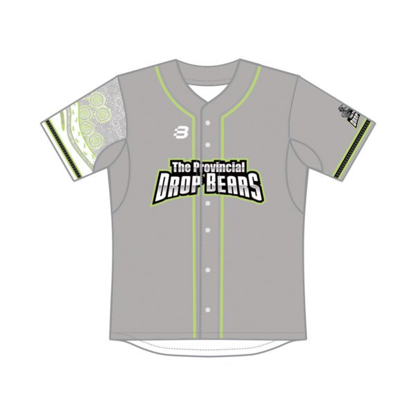 DROP BEARS - BASEBALL JERSEY - YOUTH - Blackchrome