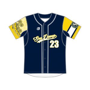 SOUTHERN SEA DAWGS - BASEBALL JERSEY- YOUTH - NAVY