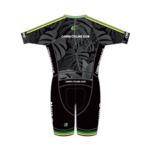 Cairns Cycling Club – MENS SKINSUIT WITHOUT POCKETS – BLACK