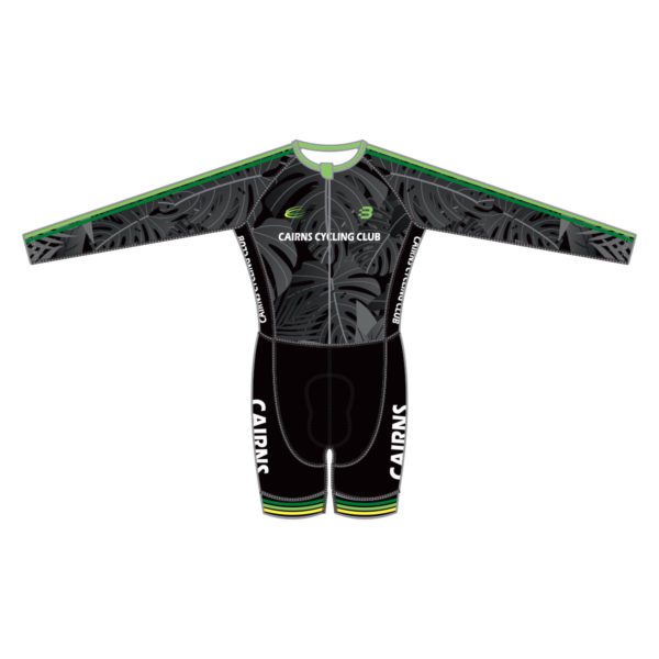 Cairns Cycling Club – MENS SKINSUIT WITHOUT POCKETS – BLACK
