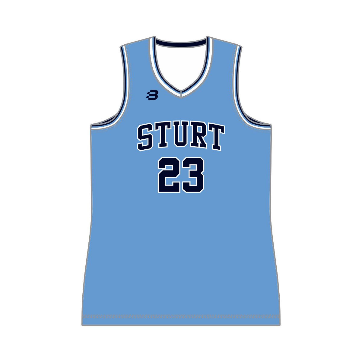 Sturt Sabres Basketball Club District Reversible Training Singlet Womens Blackchrome 5059