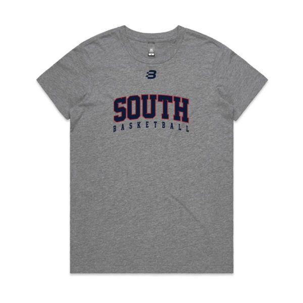 SOUTH ADELAIDE BASKETBALL CLUB - T-SHIRT - WOMENS - GREY