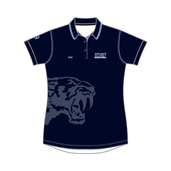 STURT SABRES BASKETBALL CLUB - POLO SHIRT - WOMENS