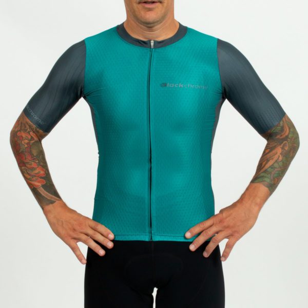 Men’s – Elite Cycling Jersey – Teal - Front